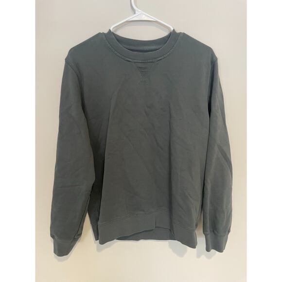 Everlane Uniform 100% Cotton French Terry Crewneck Sweatshirt Gray Size M - Picture 1 of 7